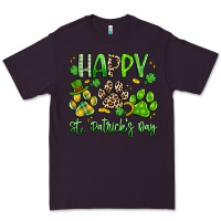 Plum happy st. patricks day paws Premium Tee - Artiststas