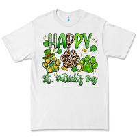White happy st. patricks day paws Premium Tee - Artiststas