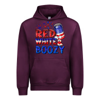 Mauve Wine red white boozy Urban Hoodie - NancyCooperArtShop