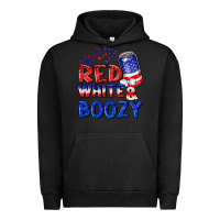 Pigment Black red white boozy Urban Hoodie - NancyCooperArtShop