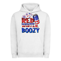 Pigment Lunar Rock red white boozy Urban Hoodie - NancyCooperArtShop