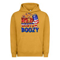 Pigment Peanut Butter red white boozy Urban Hoodie - NancyCooperArtShop