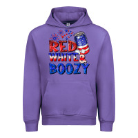Tulip red white boozy Urban Hoodie - NancyCooperArtShop