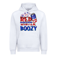 White red white boozy Urban Hoodie - NancyCooperArtShop