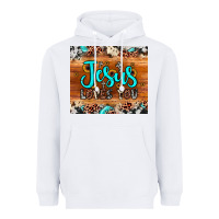 White jesus loves you Heavyweight Hoodie - JahusDesignShop