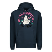 Navy not all disabilities are visible Premium Hoodie - MaliasSmallBusiness