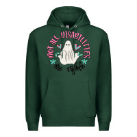 Sports Green not all disabilities are visible Premium Hoodie - MaliasSmallBusiness