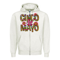 Oatmeal Heather cinco de mayo Zipper Hoodie - CTS Tumbler Store