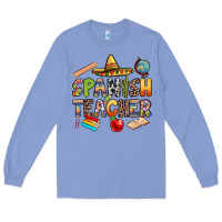 Colony Blue spanish teacher Long Sleeve Tee - texasbilliewilder