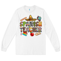White spanish teacher Long Sleeve Tee - texasbilliewilder