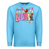 Ocean Blue school nurse Premium Sweatshirt - BundleAndBundleShop