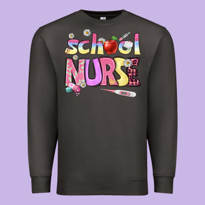 School Nurse Premium Sweatshirt Designed By Bundleandbundleshop