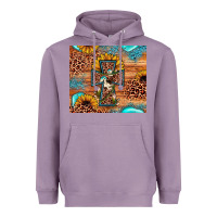 Lavender leopard cross sunflower Heavyweight Hoodie - JahusDesignShop