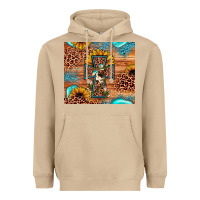 Mushroom leopard cross sunflower Heavyweight Hoodie - JahusDesignShop