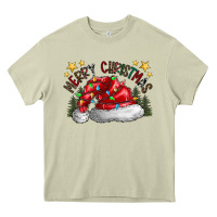 Mossy merry Christmas santa Heavy Core Tee - CowhideDigitalArt