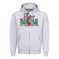 Heather Grey show mom horse Zipper Hoodie - Zillion Design Studio
