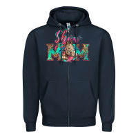 Navy show mom horse Zipper Hoodie - Zillion Design Studio