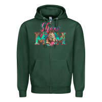 Sports Green show mom horse Zipper Hoodie - Zillion Design Studio