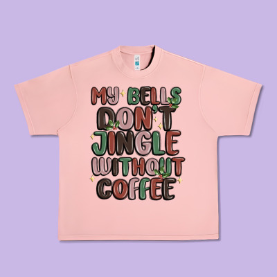 Urban Heavy Tee my bells don't jingle without coffee