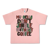 Salmon my bells don't jingle without coffee Urban Heavy Tee - MaliasSmallBusiness