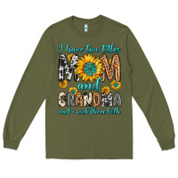 Army Green i have two titles mom and grandma and i rock them Long Sleeve Tee - Zillion Design Studio