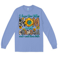 Colony Blue i have two titles mom and grandma and i rock them Long Sleeve Tee - Zillion Design Studio