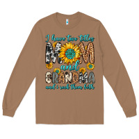Toasted Coconut i have two titles mom and grandma and i rock them Long Sleeve Tee - Zillion Design Studio