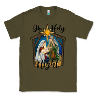 Army Green oh holy night holy family Classic Tee - RanaPortraitStore
