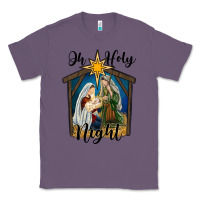 Lavender oh holy night holy family Classic Tee - RanaPortraitStore
