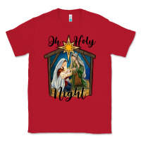 Red oh holy night holy family Classic Tee - RanaPortraitStore