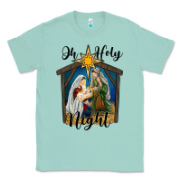 Seafoam oh holy night holy family Classic Tee - RanaPortraitStore