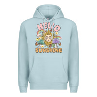 Blue Mist hello sunshine Premium Hoodie - MaliasSmallBusiness