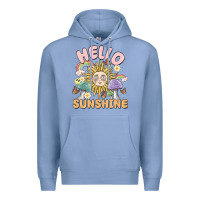 Colony Blue hello sunshine Premium Hoodie - MaliasSmallBusiness