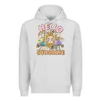 Dove Grey hello sunshine Premium Hoodie - MaliasSmallBusiness