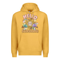 Mustard hello sunshine Premium Hoodie - MaliasSmallBusiness