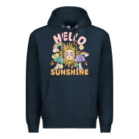Navy hello sunshine Premium Hoodie - MaliasSmallBusiness