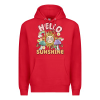 Red hello sunshine Premium Hoodie - MaliasSmallBusiness