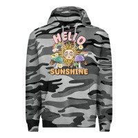 Slate Camo hello sunshine Premium Hoodie - MaliasSmallBusiness