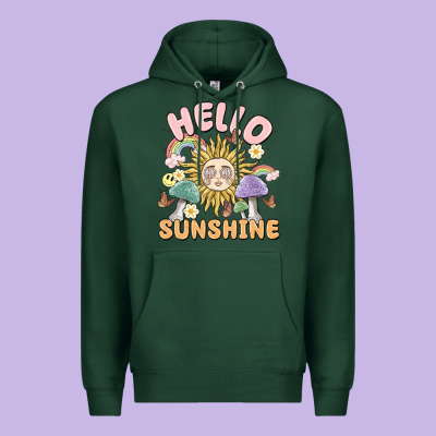 Hello Sunshine Premium Hoodie Designed By Maliassmallbusiness
