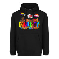 Black equality pride flags Heavyweight Hoodie - AdoDesignShop
