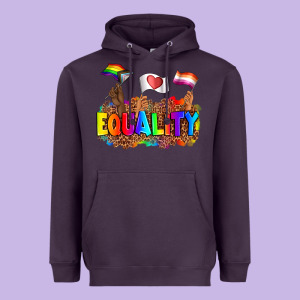 Equality Pride Flags Heavyweight Hoodie Designed By Adodesignshop