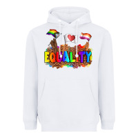 White equality pride flags Heavyweight Hoodie - AdoDesignShop