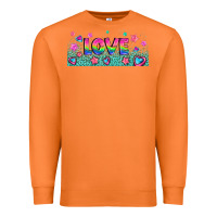 Carrot lgbt love with hearts and stars Premium Sweatshirt - AdoDesignShop