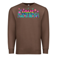 Chestnut lgbt love with hearts and stars Premium Sweatshirt - AdoDesignShop