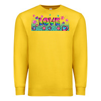 Lemon lgbt love with hearts and stars Premium Sweatshirt - AdoDesignShop