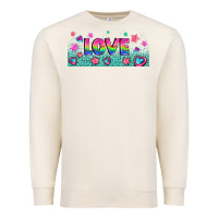 Sandshell lgbt love with hearts and stars Premium Sweatshirt - AdoDesignShop