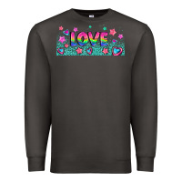 Smoke lgbt love with hearts and stars Premium Sweatshirt - AdoDesignShop