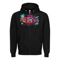 Black small business mama Zipper Hoodie - Zillion Design Studio