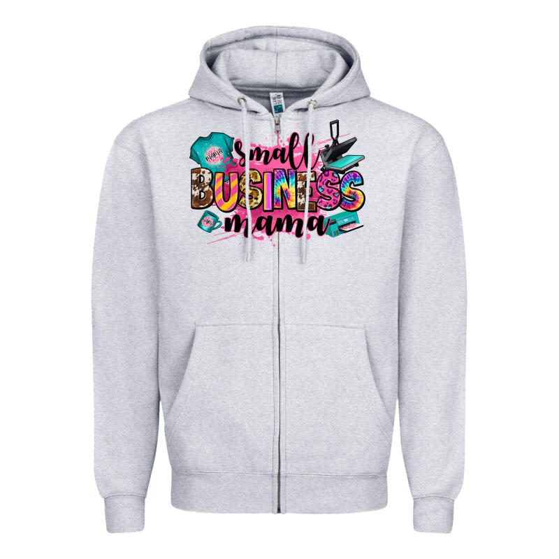 Small Business Mama Zipper Hoodie by Zillion Design Studio | Teevron