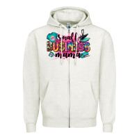 Oatmeal Heather small business mama Zipper Hoodie - Zillion Design Studio